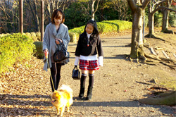 横浜・都筑区に暮らす素敵な女性【ツヅキネーゼ】vol.1小嶋さん　犬の散歩風景