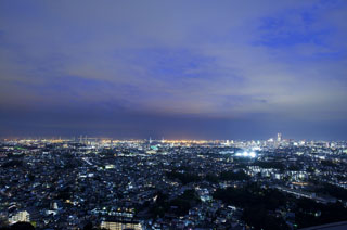 トップオブヨコハマから見たみなとみらい方面の夜景