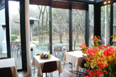 パークサイドカフェ～緑道が見渡せる窓際のテーブル席
